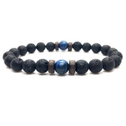 Mens Tibetan Buddha Moonstone Bead Bracelet