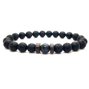 Mens Tibetan Buddha Moonstone Bead Bracelet