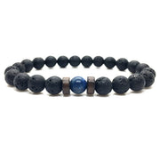 Mens Tibetan Buddha Moonstone Bead Bracelet