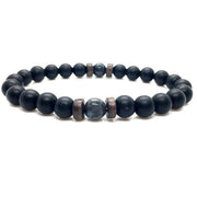 Mens Tibetan Buddha Moonstone Bead Bracelet