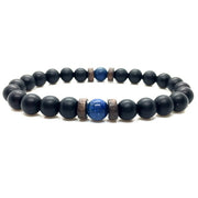 Mens Tibetan Buddha Moonstone Bead Bracelet