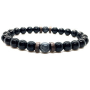 Mens Tibetan Buddha Moonstone Bead Bracelet