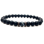 Mens Tibetan Buddha Moonstone Bead Bracelet