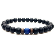 Mens Tibetan Buddha Moonstone Bead Bracelet