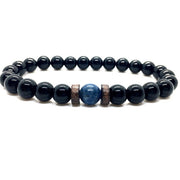 Mens Tibetan Buddha Moonstone Bead Bracelet