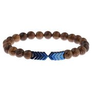 Mens Tibetan Buddha Moonstone Bead Bracelet