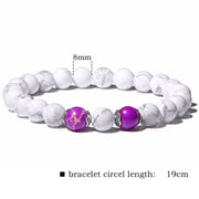 Womens Moonstone Stone Bead Bracelet