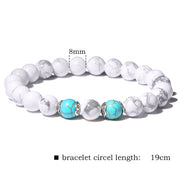 Womens Moonstone Stone Bead Bracelet