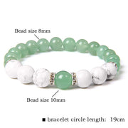 Womens Moonstone Stone Bead Bracelet