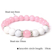 Womens Moonstone Stone Bead Bracelet