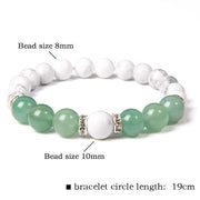 Womens Moonstone Stone Bead Bracelet