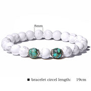 Womens Moonstone Stone Bead Bracelet