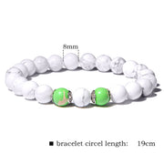 Womens Moonstone Stone Bead Bracelet