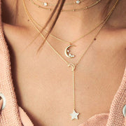 Boho Moon  & Stars Choker Necklace