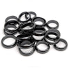 Non- Magnetic Hematite Rings Black