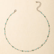 Tocona Bohemian Bead Choker -Turquoise