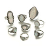 Tocona Vintage Antique Opal Ring Set