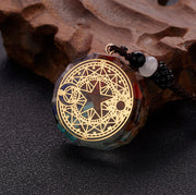 Geometric Pattern Organite Pendant