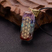 Geometric Pattern Organite Pendant