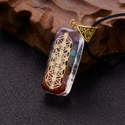 Geometric Pattern Organite Pendant