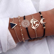 Geometric Crystal Charm Bracelets sets