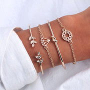 Geometric Crystal Charm Bracelets sets