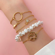 Geometric Crystal Charm Bracelets sets