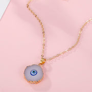 Bohemian Vintage Turkish Evil Eye Pendant Necklace