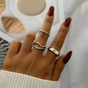 Bohemian Gold Chain Rings