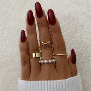 Bohemian Gold Chain Rings