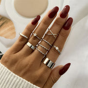 Bohemian Gold Chain Rings