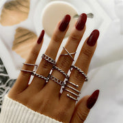 Bohemian Gold Chain Rings