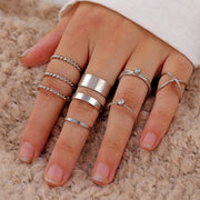 Bohemian Gold Chain Rings