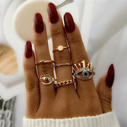 Bohemian Gold Chain Rings