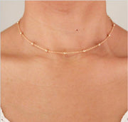 Tiny Charm Choker Necklace