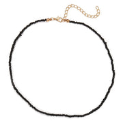 Bohemian  Seed Bead Shell Choker Necklace -Multi-Color