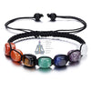 7 Chakra/ Natural Stone Handmade Braided Healing Bracelets