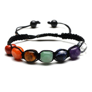 7 Chakra/ Natural Stone Handmade Braided Healing Bracelets