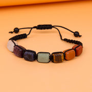 7 Chakra/ Natural Stone Handmade Braided Healing Bracelets