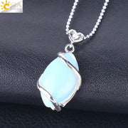 Natural Stone Quartz Crystal Necklace