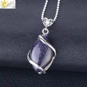 Natural Stone Quartz Crystal Necklace