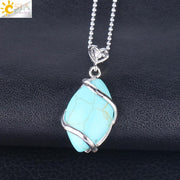 Natural Stone Quartz Crystal Necklace