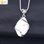 Natural Stone Quartz Crystal Necklace