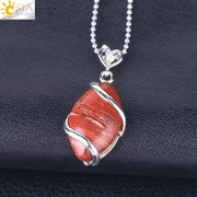 Natural Stone Quartz Crystal Necklace