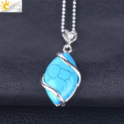 Natural Stone Quartz Crystal Necklace