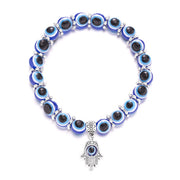 Blue Evil Eye Bracelet Hand of Fatima